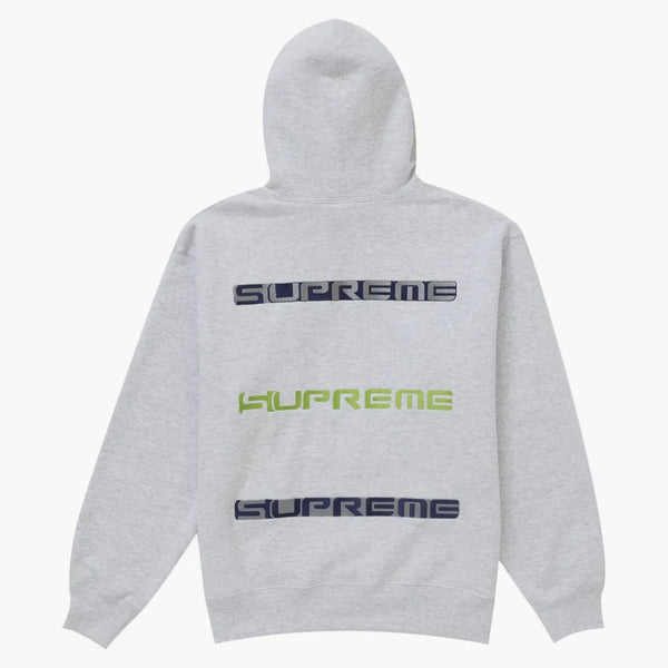Supreme Aoi staplade huva tröja askgrå
