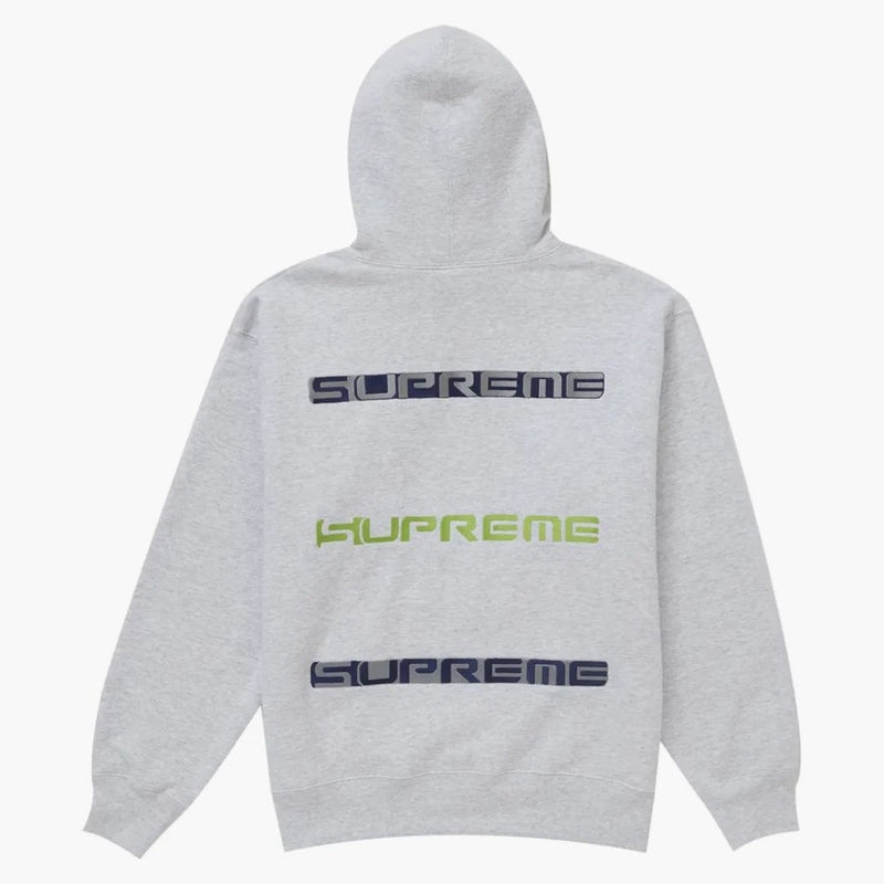 Supreme Aoi staplade huva tröja askgrå