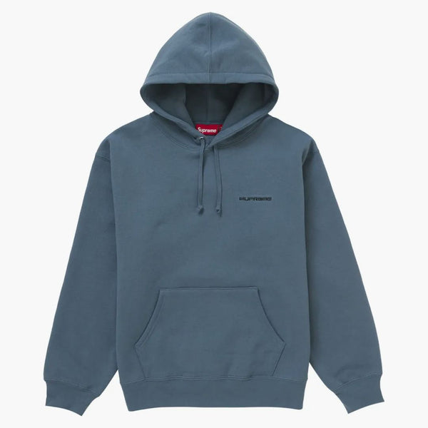 Supreme Aoi staplad huva tröja skiffer