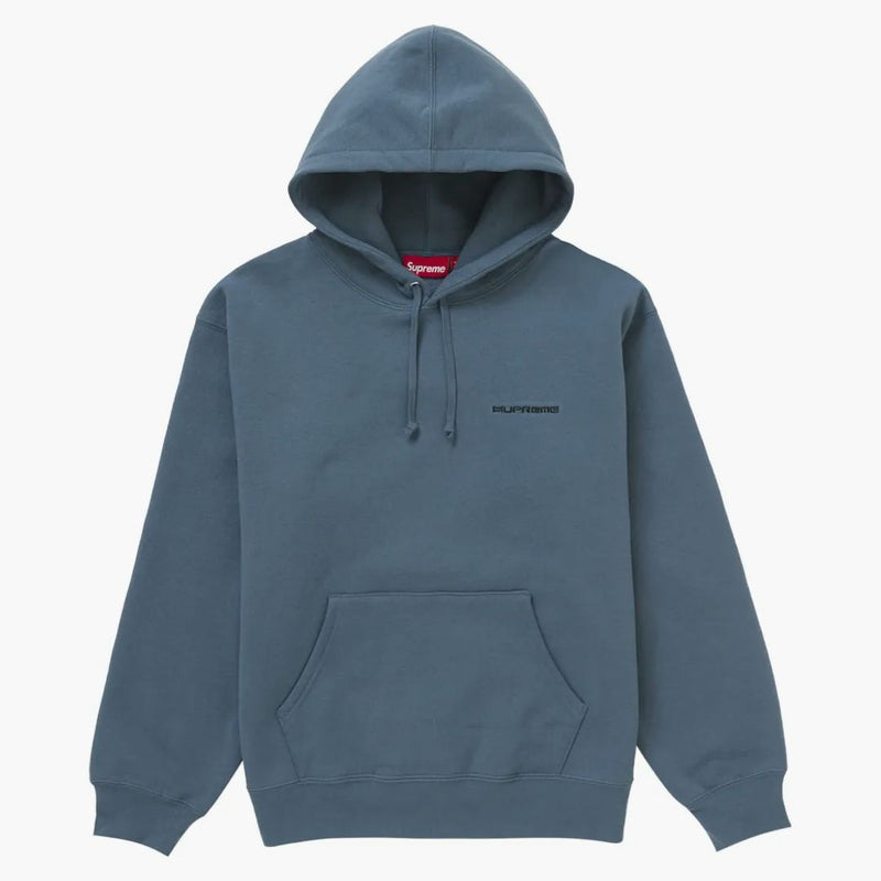 Supreme Aoi staplad huva tröja skiffer