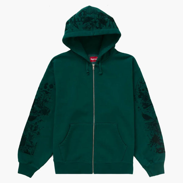 Supreme Aoi Zip Up Hooded Sweatshirt Teal