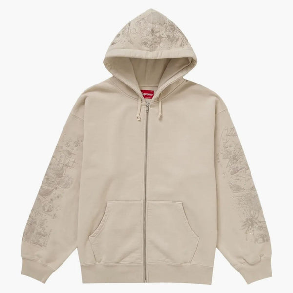 Supreme Aoi Zip Up Hooded Sweatshirt Natural