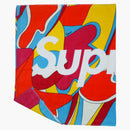 Supreme abstract beach tewel red
