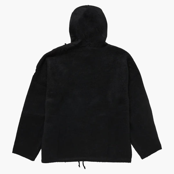 Supreme Accent Brushed Zip Up Hooded tröja svart