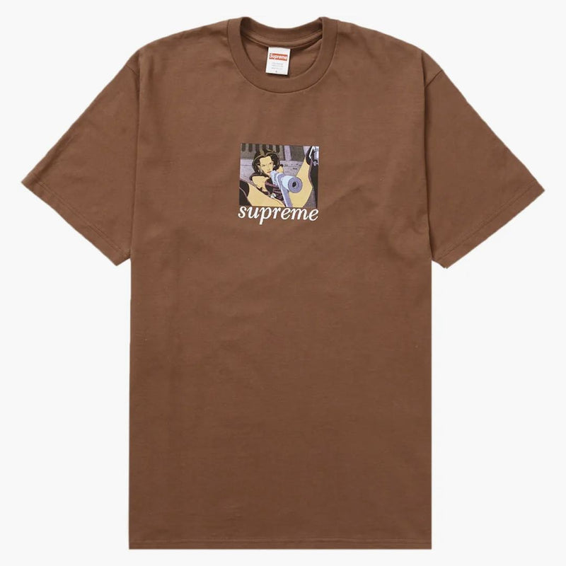 Supreme Aeon Flux Gun Tee Brown