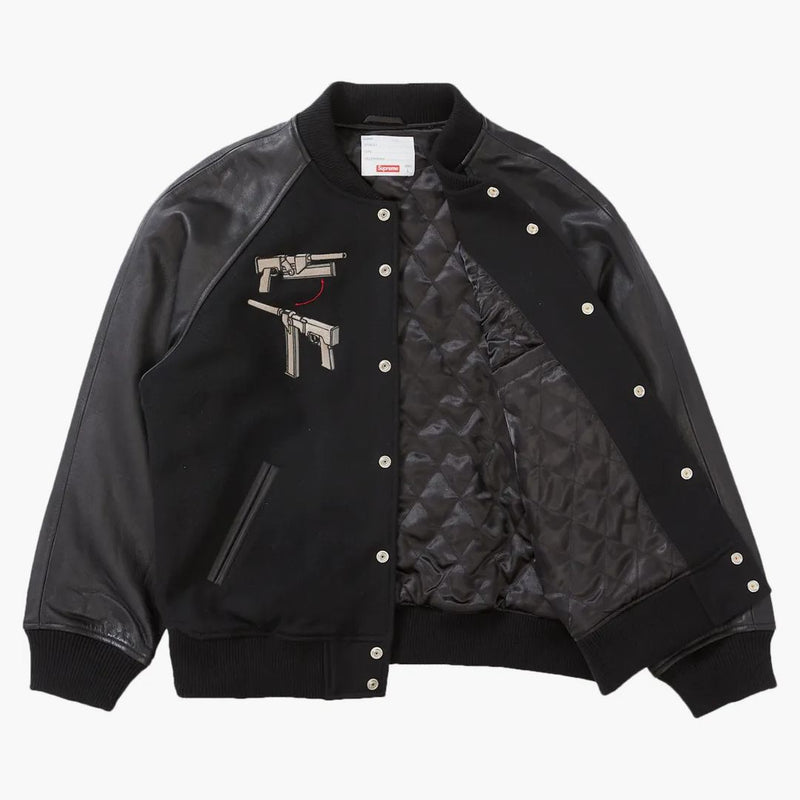 Supreme Aeon Flux Varsity Jacket Black