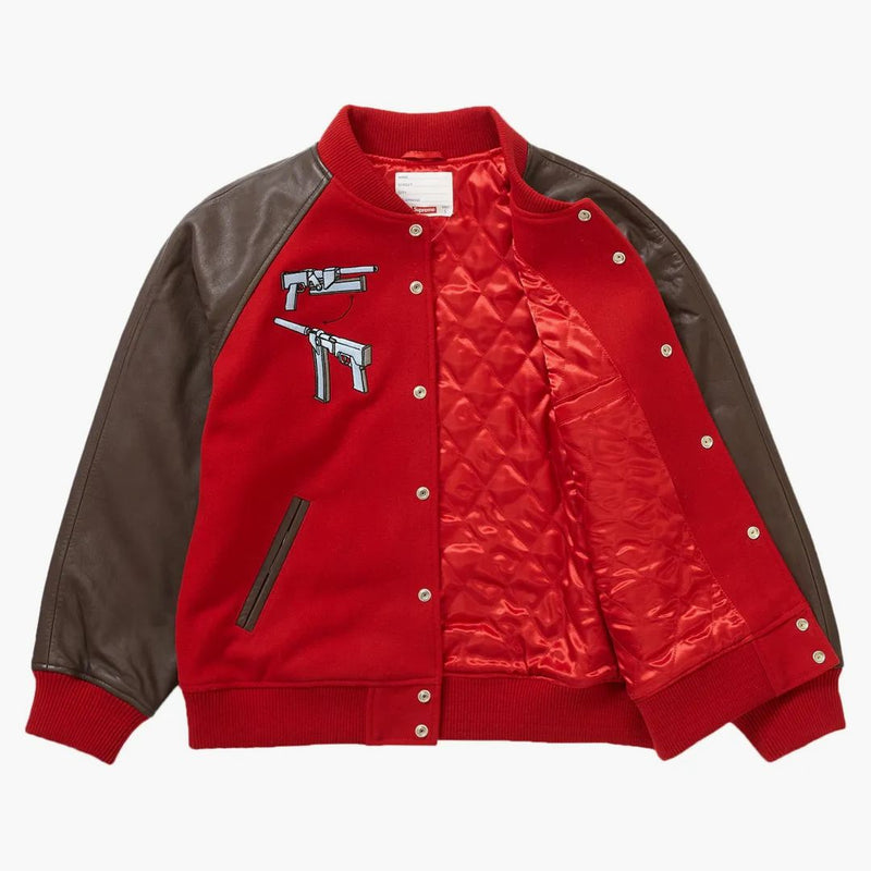 Supreme Aeon Flux Varsity Jacket Red