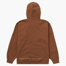 Supreme Aeon Flux Zip Up Hooded Sweatshirt Brown