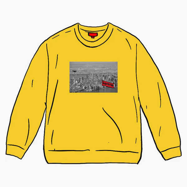 Supreme Aerial Crewneck Lemon