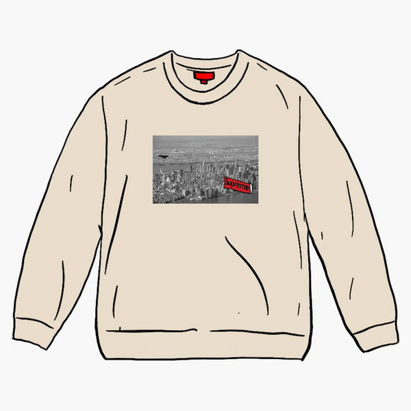 Supreme Aerial Crewneck Natural