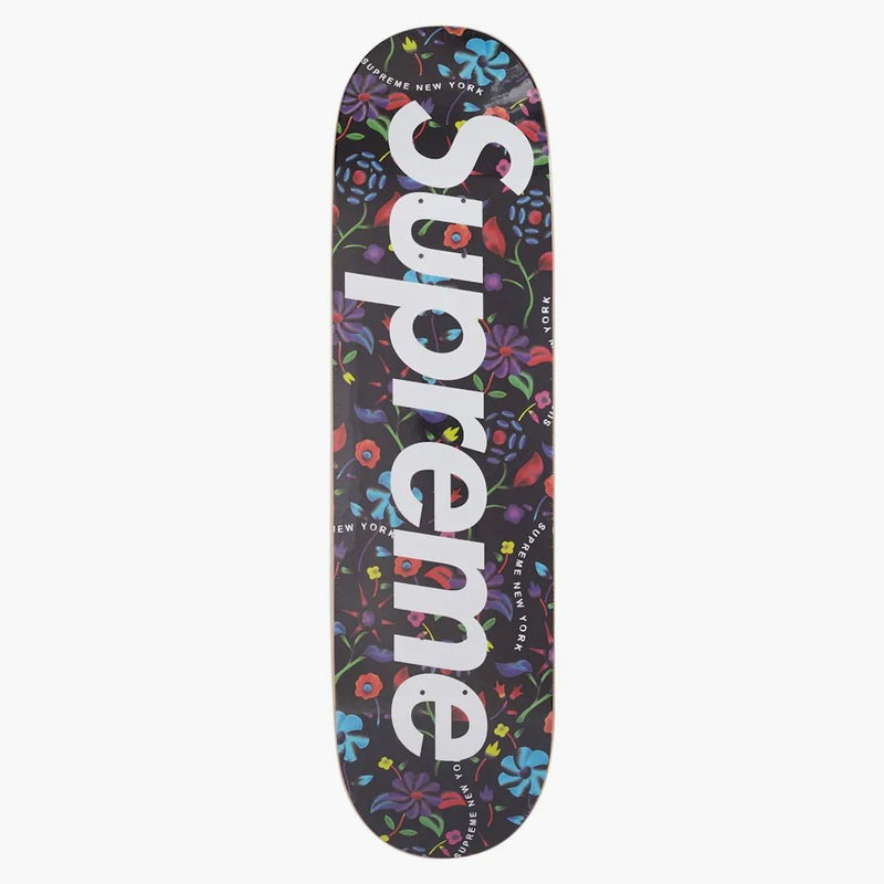 Supreme Airbrushed Floral skateboard däck svart