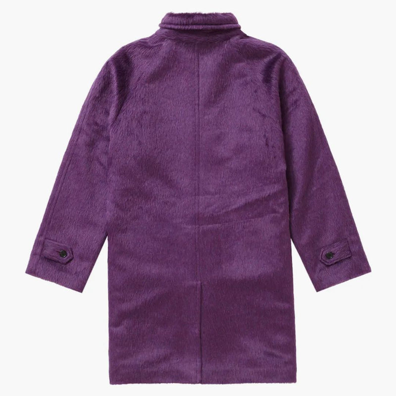 Supreme Alpaca Overcoat Purple