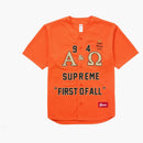 Supreme Alpha Omega Baseball Jersey Orange