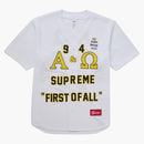 Supreme Alpha Omega Baseball Jersey White