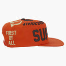 Supreme Alpha Omega Pillbox Hat Orange