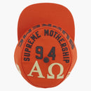 Supreme Alpha Omega Pillbox Hat Orange