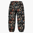 Supreme Alphabet Silk Pant Black
