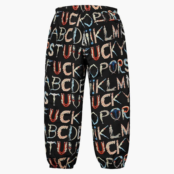 Supreme Alphabet Silk Pant Black