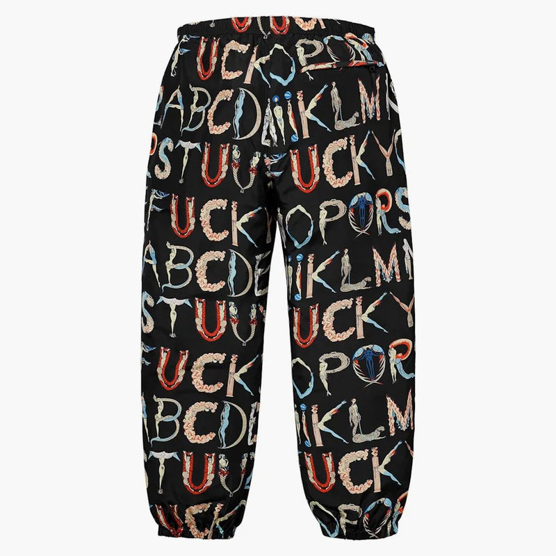 Supreme Alphabet Silk Pant Black