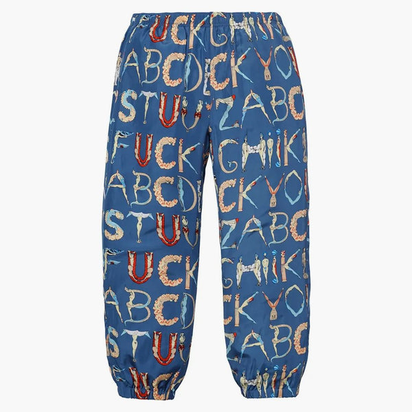 Supreme Alphabet Silk Pant Navy