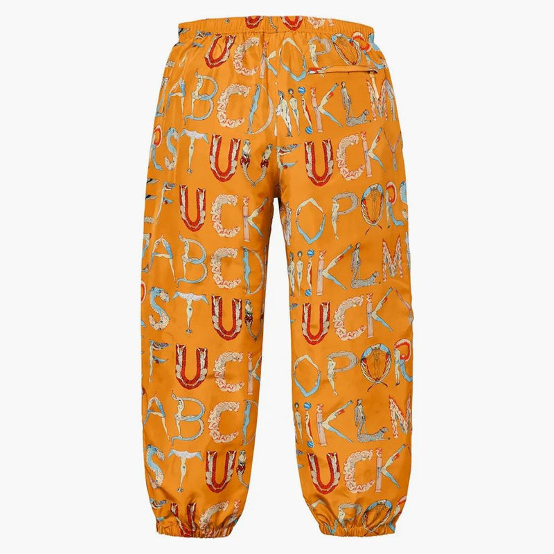 Nejvyšší abeceda hedvábné kalhoty oranžové