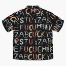 Supreme Alphabet Silk Shirt Black