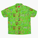 Supreme Alphabet Silk Shirt Lime