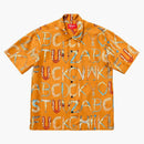 Supreme Alphabet Silk Shirt Orange