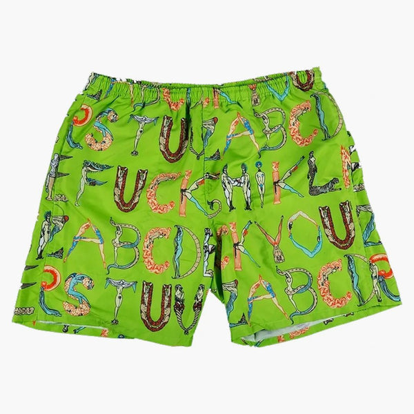 Supreme Alphabet Water Short Lime