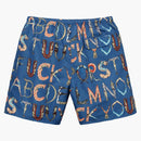 Supreme Alphabet Water Short Navy