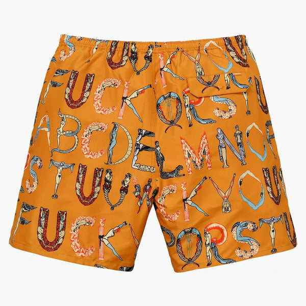 Högsta alfabetet vatten kort orange
