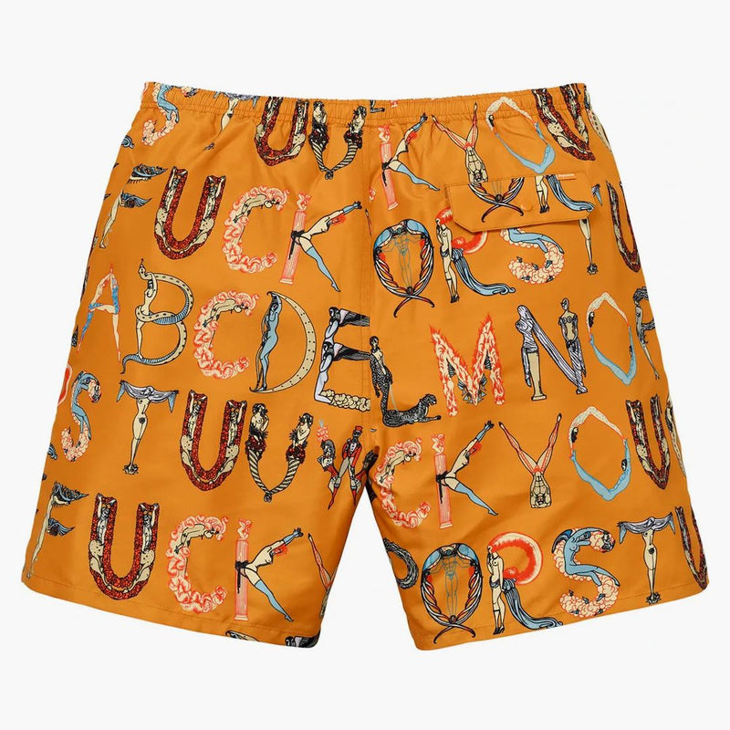 Högsta alfabetet vatten kort orange