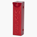 Supreme aluminum dice set red