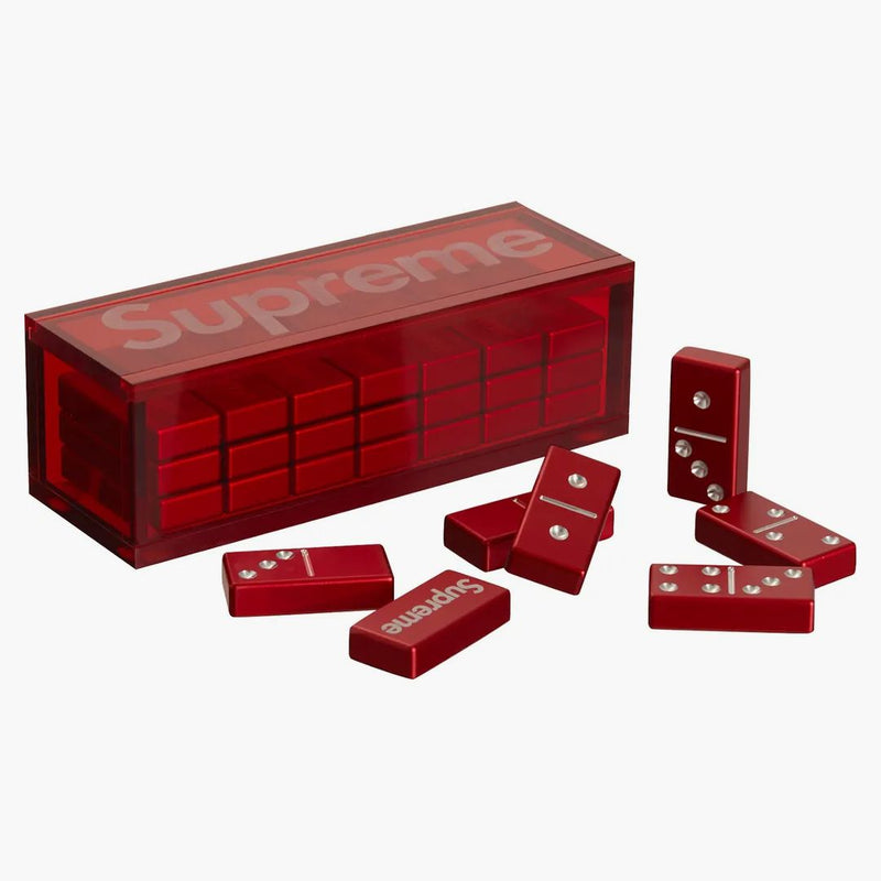 Nejvyšší hliníková domino sada červená