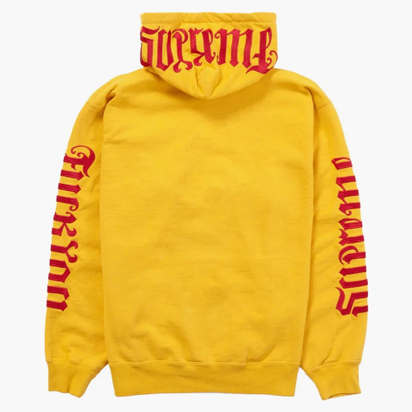 Supreme Ambigram Hooded Sweatshirt Bright Gold