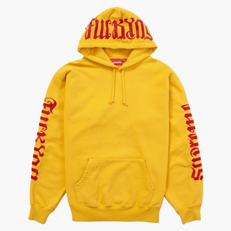 Supreme Ambigram Hooded Sweatshirt Bright Gold