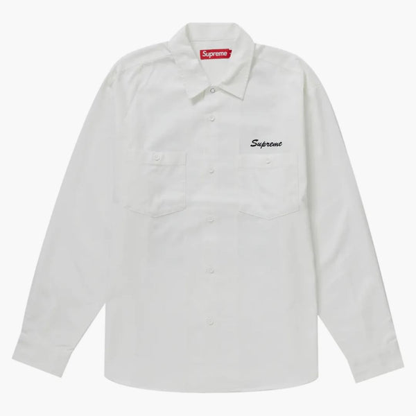 Supreme American Psycho Work Shirt White