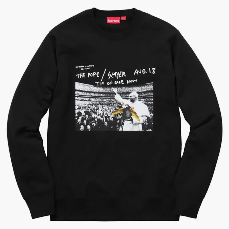 Högsta antihero påven crewneck svart