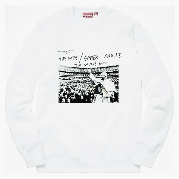 Nejvyšší antihero papež Crewneck White