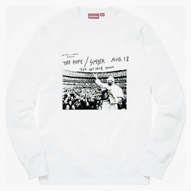 Nejvyšší antihero papež Crewneck White