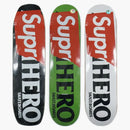 Supreme Antihero Supr-Hero Skateboard Deck Black/Green/White Set