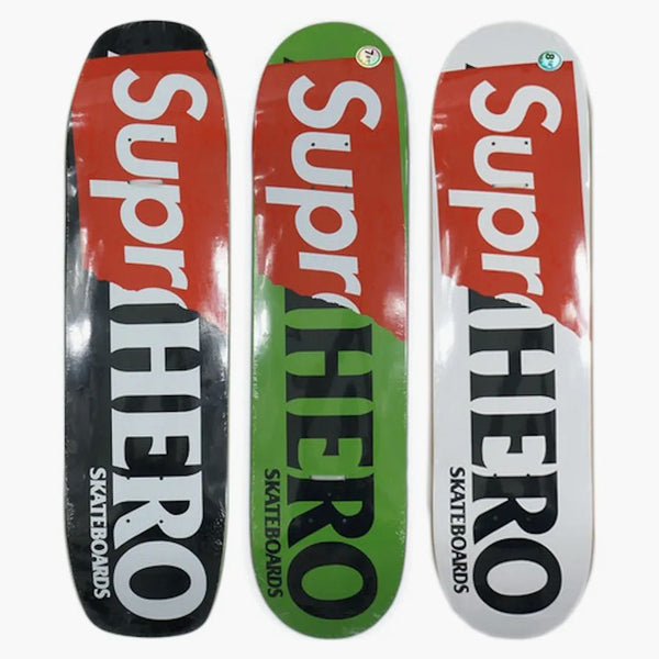 Supreme Antihero Supr-hero Skateboard Deck Black/green/white Set