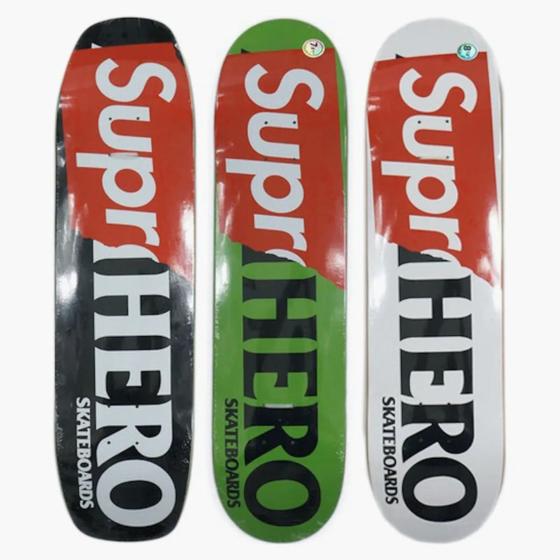 Supreme Antihero Supr-hero Skateboard Deck Black/green/white Set