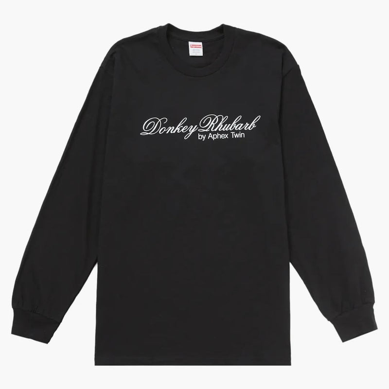 Supreme Aphex Twin Donkey Rabarber l/s te svart