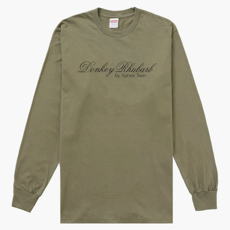 Supreme Aphex Twin Donkey Rabarber L/S Tea Olive