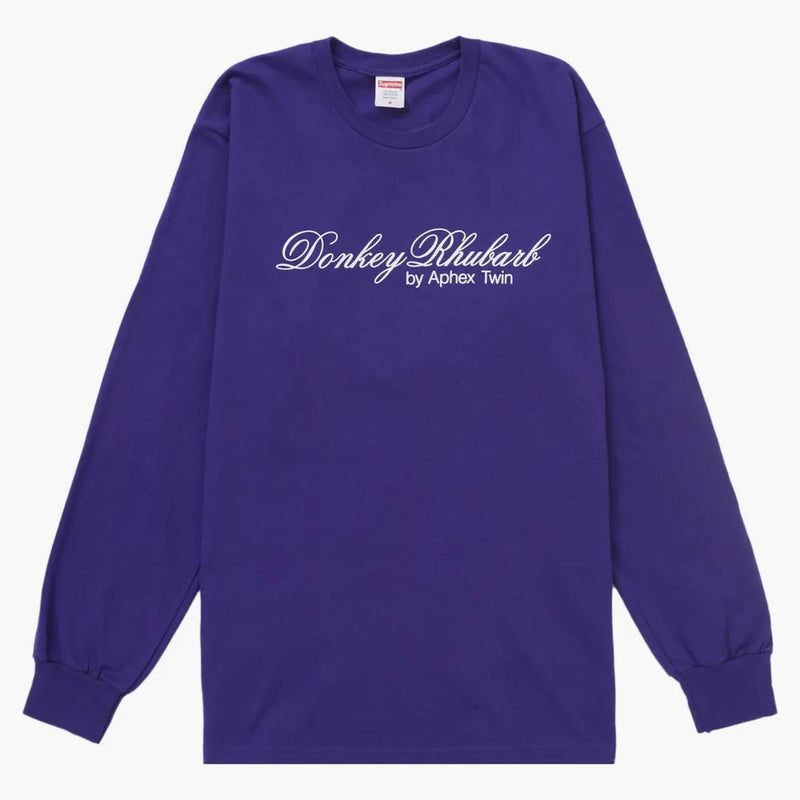 Supreme Aphex Twin Donkey Rabarber L/S Tea Purple