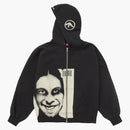Supreme aphex twin zip up hooded sweatshirt black