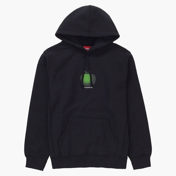 Supreme Apple Hooded Sweatshirt svart