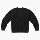 Supreme Appliqué Cable Knit Sweater Black
