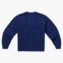 Supreme Appliqué Cable Knit Sweater Navy